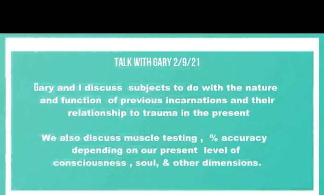 podcast- 2/9/21 Talk with Gary