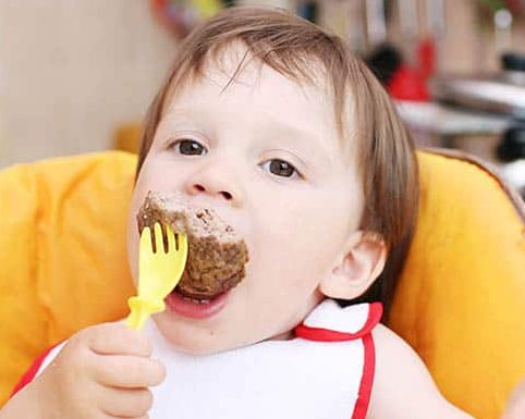 Compassionate eating- Carnivore or Vegetarian? baby eating burger